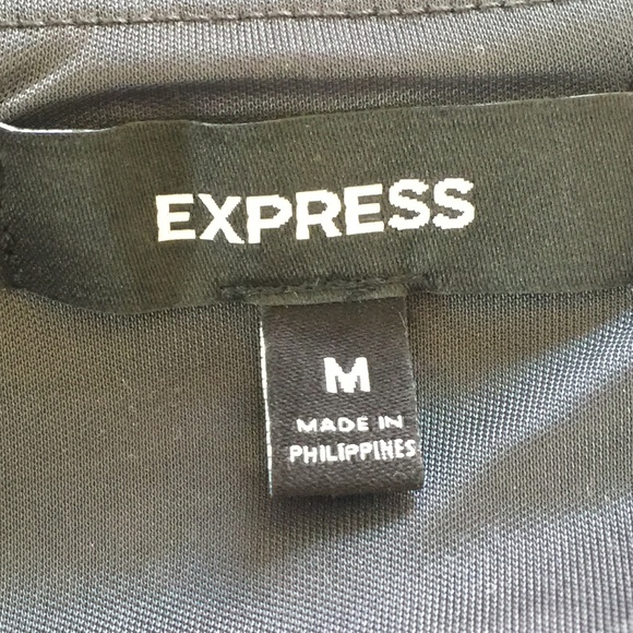 Express Dark Gray & Black Sleeveless Dress - Picture 4 of 5